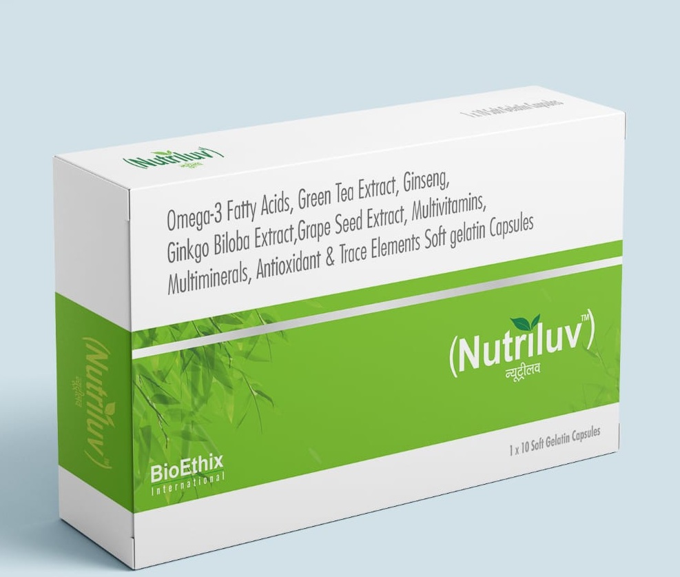 Nutriluv soft gelatin capsules pack
